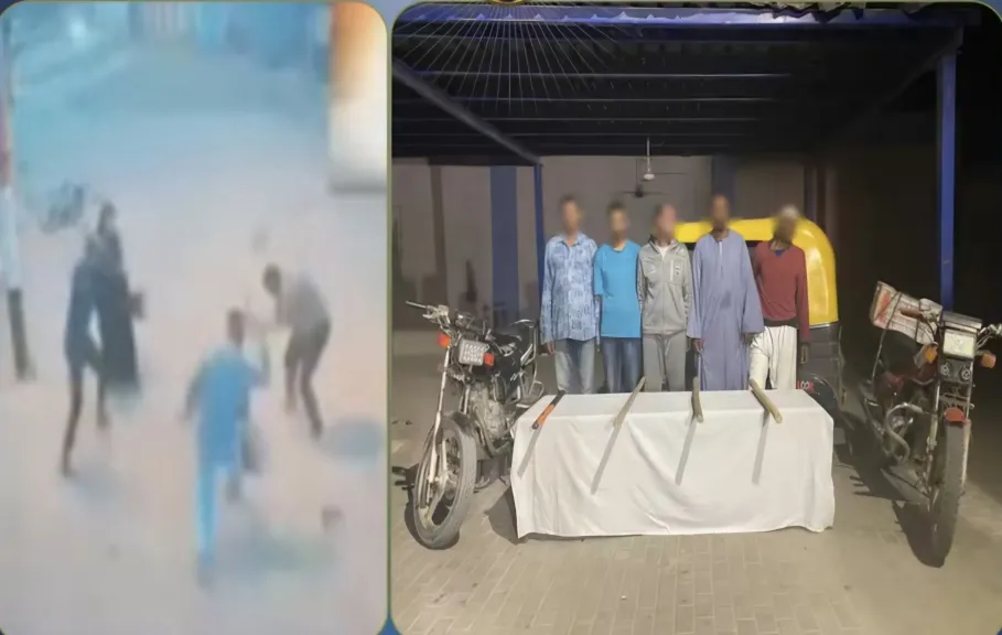 خلافات الجيرة بسبب لعب الأطفال تشعل مشاجرة بالعصي في البحيرة.. ضبط 4 متهمين وإصابة طرفي النزاع