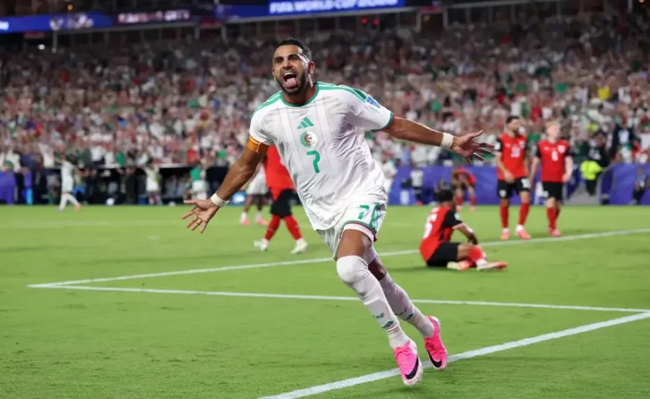 رياض محرز العربي الوحيد .. إليكم قائمة أكبر اللاعبين تسجيلًا لثنائية في تاريخ كأس العالم