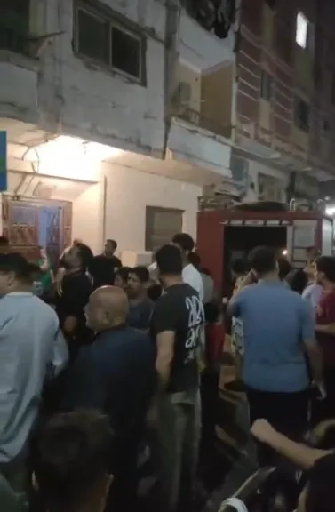 حريق مفاجئ أعلى سطح كنيسة مارجرجس بالخصوص.. والحماية المدنية تتدخل سريعاً