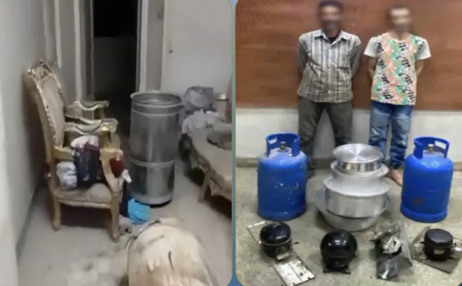 سرقوا الحلل وأنابيب الغاز.. ضبط عاطل سرق محتويات منزل بمصر القديمة وبيعها لتاجر خردة