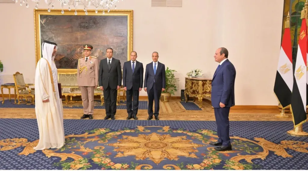 اعتماد الشيخ جاسم بن عبدالرحمن آل ثاني سفيراً فوق العادة مفوضاً لدولة قطر لدى مصر