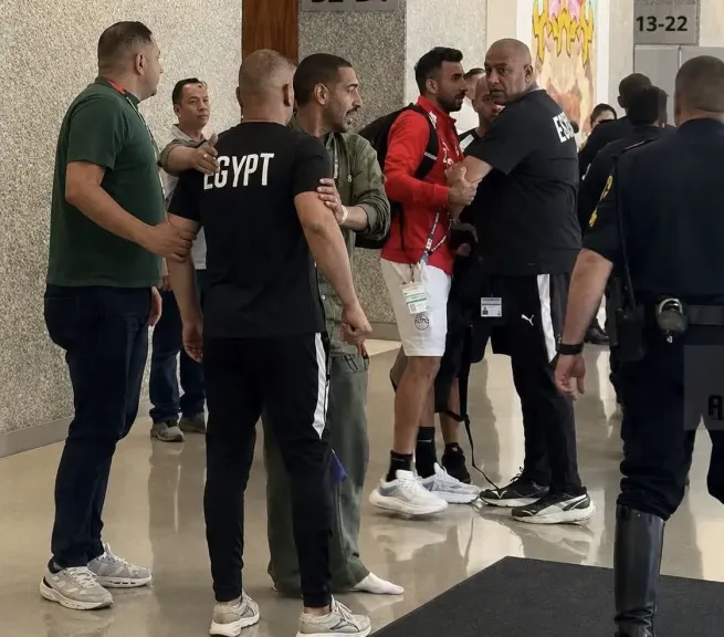 مصدر بمنتخب مصر يكشف لـ ”النهار” تفاصيل مشادة إبراهيم حسن مع أمن فندق الإقامة في دالاس