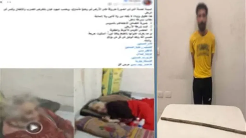 انتزعت الرحمة من قلبة... القبض علي عاطل اعتدى على والدته المسنة بالسويس بعد تداول فيديو الواقعة