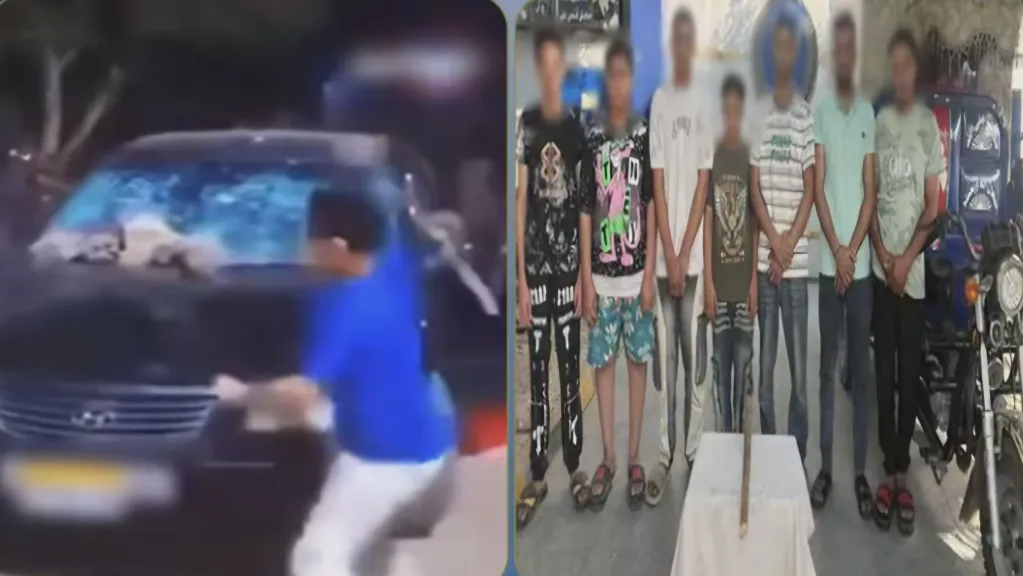 مشاجرة بسبب أولوية المرور وراء واقعة الاعتداء على سيارة في بني سويف وليس بسبب علم الفريق المنافس (تفاصيل)