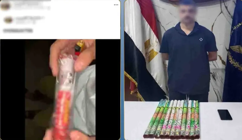 صواريخ وشماريخ.. القبض علي عامل بالعياط لإدارته صفحة لبيع الألعاب النارية عبر مواقع التواصل الاجتماعي