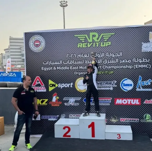 مراد العشماوي.. أصغر متسابق يتوج بالمركز الأول في Time Attack Egypt بعمر 9 سنوات