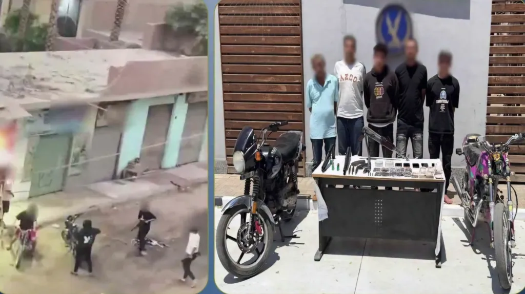 القبض علي عصابة البلطجة في الخانكة.. ضبط أسلحة نارية ومخدرات بعد فيديو ترهيب الأهالي