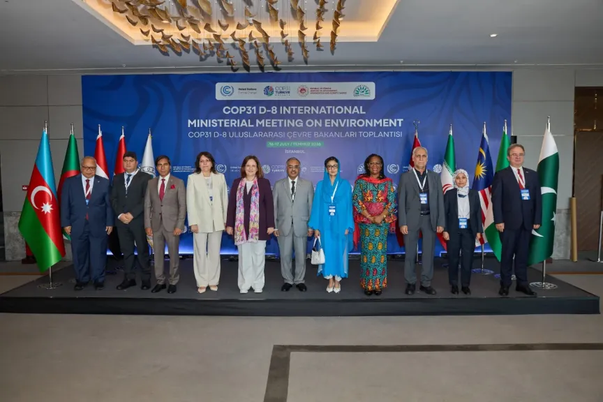 على هامش الفعاليات التحضيرية لمؤتمر المناخ COP31 بتركيا.. د. منال عوض تشارك في الاجتماع الوزاري لمجموعة الدول الثماني النامية (D-8) حول البيئة