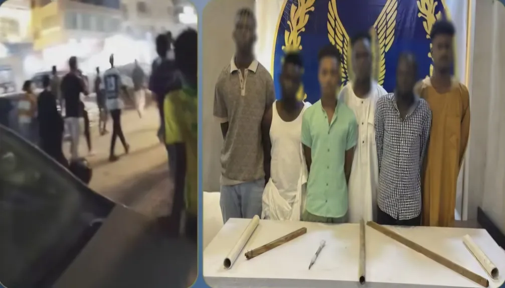 خناقة أجانب في مصر .. مشاجرة بالعصي بين 6 أشخاص بسبب خلافات عمل.. والداخلية تضبط المتهمين بدائرة قسم شرطة السلام