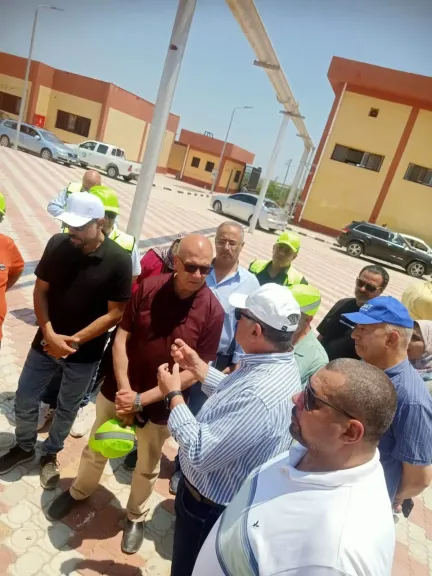 نائب وزيرة الإسكان للمرافق يتفقد مشروعات مياه الشرب والصرف الصحي بمركز مطوبس بمحافظة كفر الشيخ