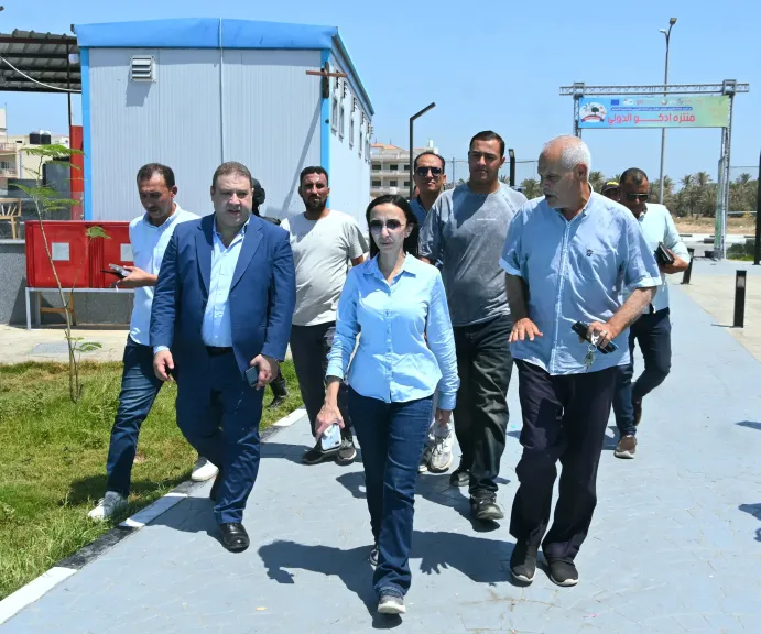 محافظ البحيرة تتفقد منتزه إدكو: التوسع فى إنشاء متنزهات حضارية مماثلة بالمدن والمراكز