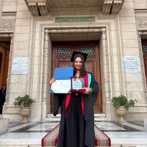 تكريم الدكتورة ماسة الكاشف عضو هيئة الرقابة المالية بجامعة القاهرة