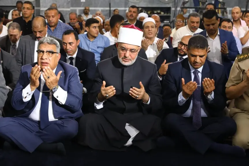 مفتي الجمهورية يشهد افتتاح مسجد ”الأقصى” بمدينة السنبلاوين بمحافظة الدقهلية