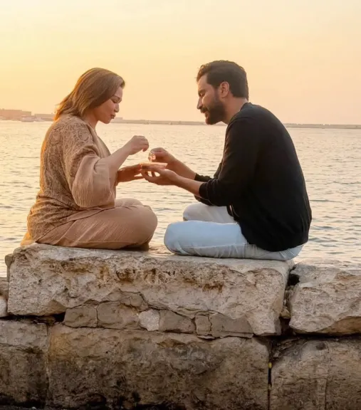 إلهام شاهين تشوق الجمهور لكواليس «حين يكتب الحب» مع معتصم النهار