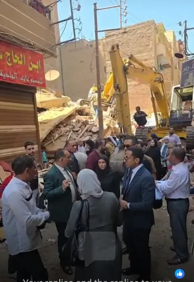 النيابة الإدارية تجري معاينة لموقع العقار المنهار بمدينة ”زفتي” بمحافظة الغربية وتباشر التحقيقات