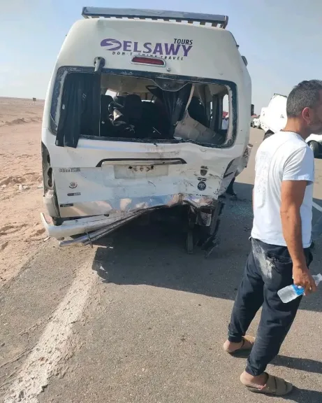 إصابة 5 أشخاص في حادث تصادم بطريق شرم الشيخ – شريفة عبدالعاطي