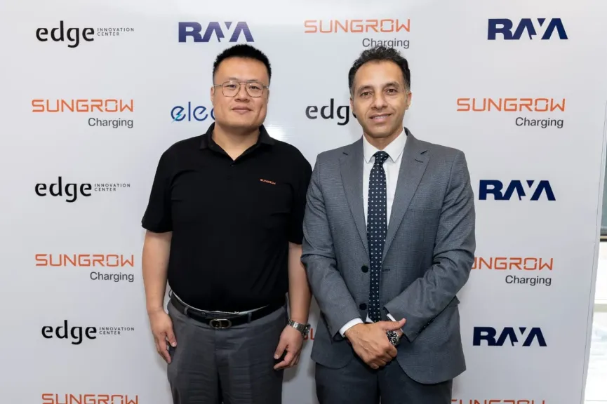 ​تحالف إستراتيجي بين ”راية” و”Sungrow” للتوسع في البنية التحتية لشحن السيارات الكهربائية بمصر