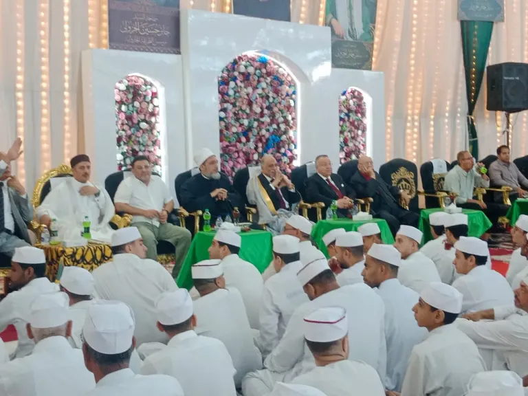 الجازولي شيوخ الطرق الصوفية والشخصيات العامة تحت شعار ” ليلة في حب مصر.. الحب يجمعنا ومصر وطن يضمنا”