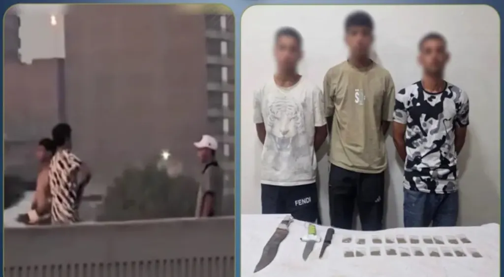 فيديو كشف المستور.. ضبط 3 عاطلين بحوزتهم «استروكس» وأسلحة بيضاء بالخصوص