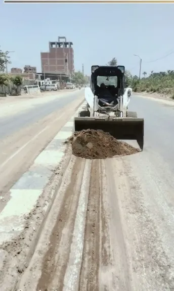 حملات مكثفة للنظافة وازالة التعديات والاشغالات بمراكز بنى سويف