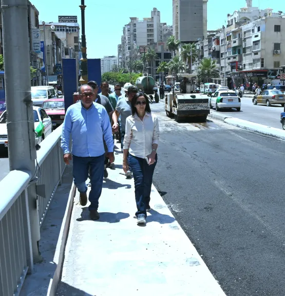 محافظ البحيرة تتفقد أعمال صيانة كوبري دمنهور العلوي وتوجه برفع كفاءة بعض المناطق المحيطة