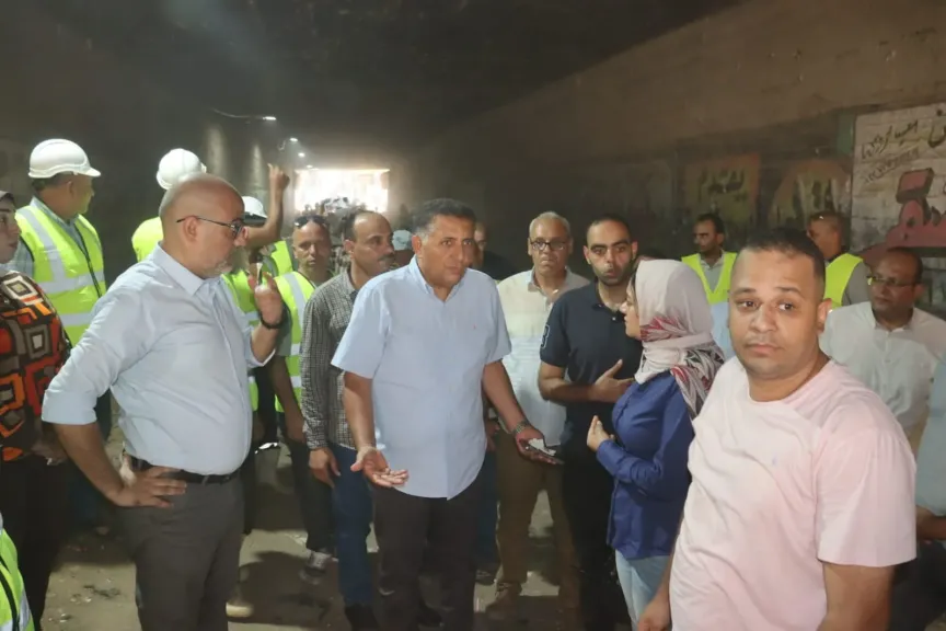محافظ القليوبية يشدد الخناق على تأخيرات أنفاق الخصوص.. «الإنتهاء قبل 30 أغسطس»
