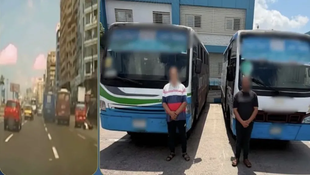 القبض على سائقين أتوبيسين تسببا فى وقوع حادث بالإسكندرية