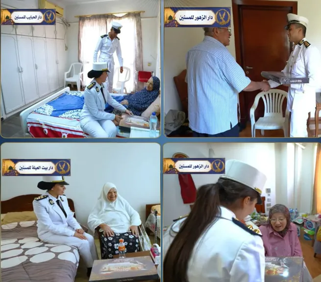 حلوى وهدايا وبهجة.. الداخلية تشارك المرضى والأيتام وكبار السن الاحتفال بالمولد