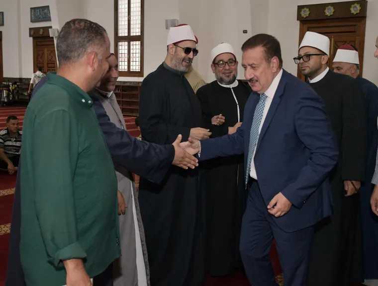 محافظ بورسعيد يشهد احتفالية الأوقاف بالمولد النبوي الشريف بالمسجد العباسي