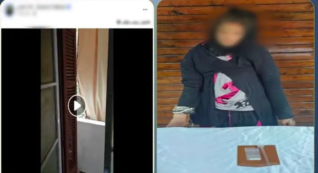 متعاطية مخدر "الآيس" أمام منزل جيرانها