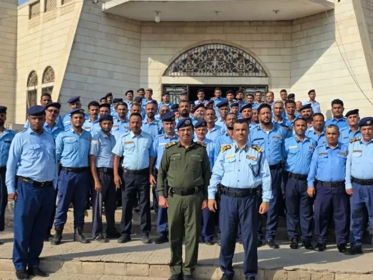 التوجيه المعنوي بوزارة الداخلية اليمنية  يعزز جاهزية شرطة المنطقة الحرة بعدن لمواجهة التهريب وإحباط المخططات الحوثية