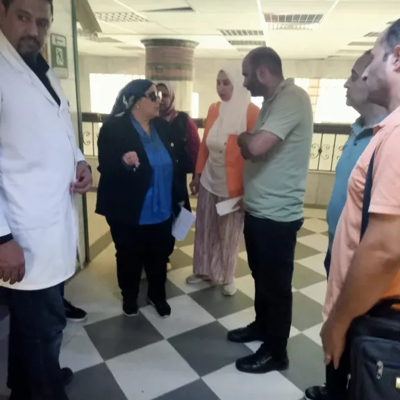 وكيل صحة الغربية تتابع واقعة اندلاع حريق محدود بمستشفى كفر الزيات العام