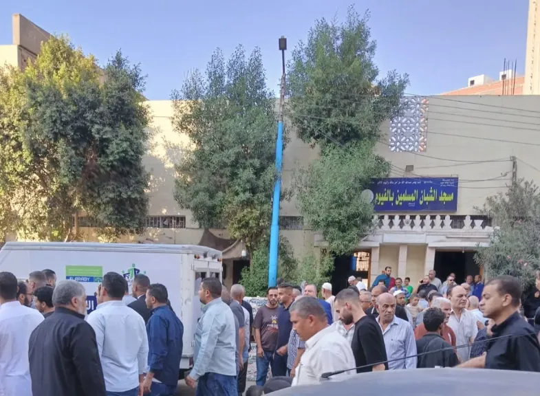المئات يودعون النقيب زياد عبد الحليم في جنازة مهيبة بالفيوم بعد مصرعه في حادث انقلاب سيارة