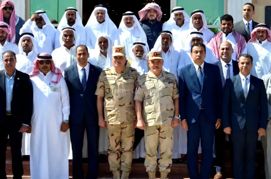 القوات المسلحة تنظم عددا من اللقاءات مع شيوخ وعواقل سيناء ومطروح