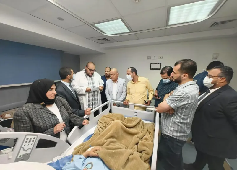 قيادات «الرعاية الصحية» تتفقد مصابي حادث أتوبيس نويبع بمستشفى شرم الشيخ الدولي