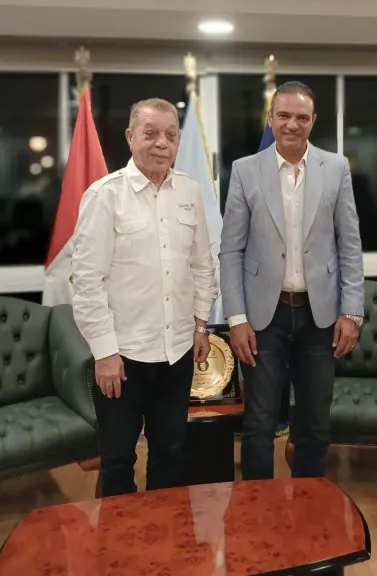 النائب أسامة شرشر يحاور الدكتور محمد بلال رئيس نادي سموحة الرياضي