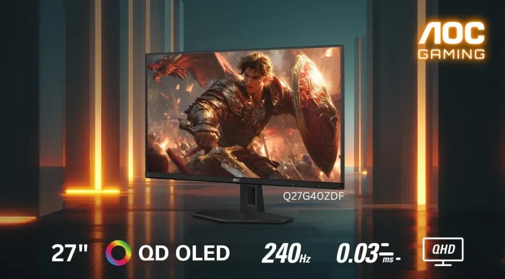 «AOC» تطلق شاشة ألعاب QD-OLED بتردد 240 هرتز في الشرق الأوسط