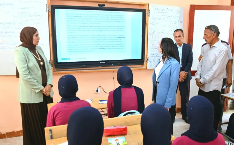 محافظ البحيرة تتابع انتظام الدراسة بمدرسة سيدي غازي الثانوية المشتركة  وتتفقد المبادرة الرئاسية ”100 مليون شجرة”