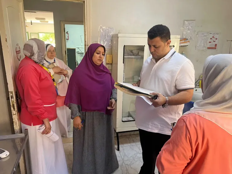 مرور مفاجئ على وحده نعيم ببنى سويف لمتابعة انتظام العمل