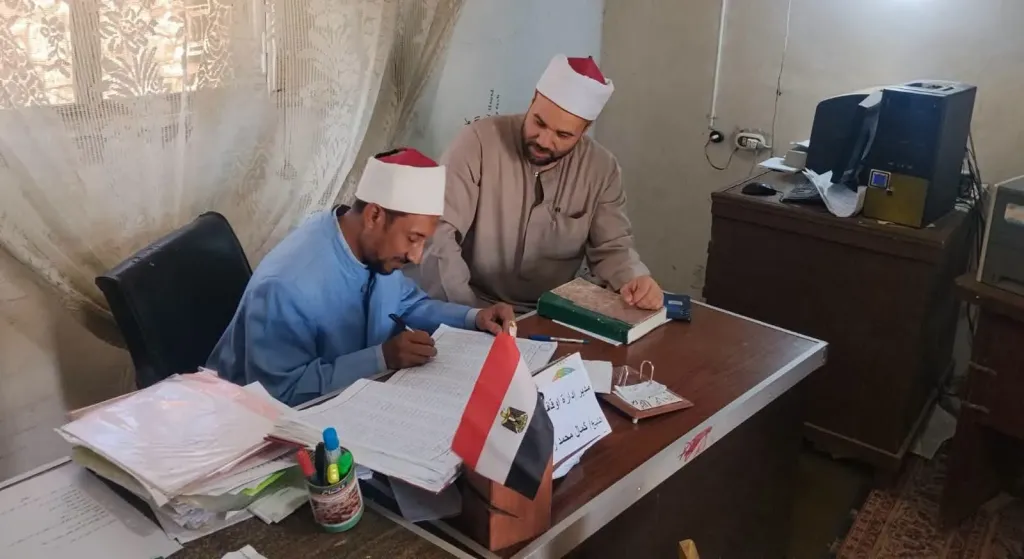 متابعة سير العمل بإدارة أوقاف سانت كاترين