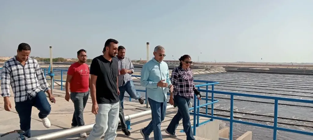 رئيس مياه البحر الأحمر يتفقد عدد من مواقع الشركة لمتابعة كفاءة التشغيل