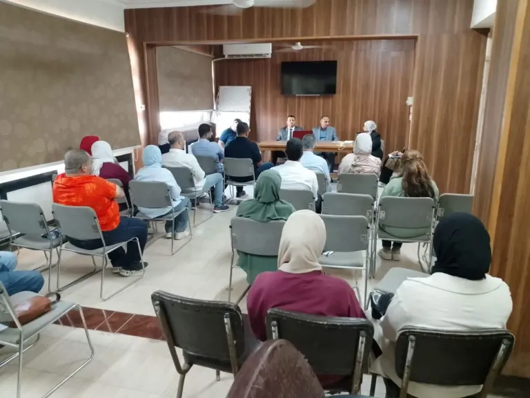 اجتماع موسع لمدريه الصحه ببنى سويف لمناقشة مواشرت الأداء وتحديات العمل بالمستشفيات