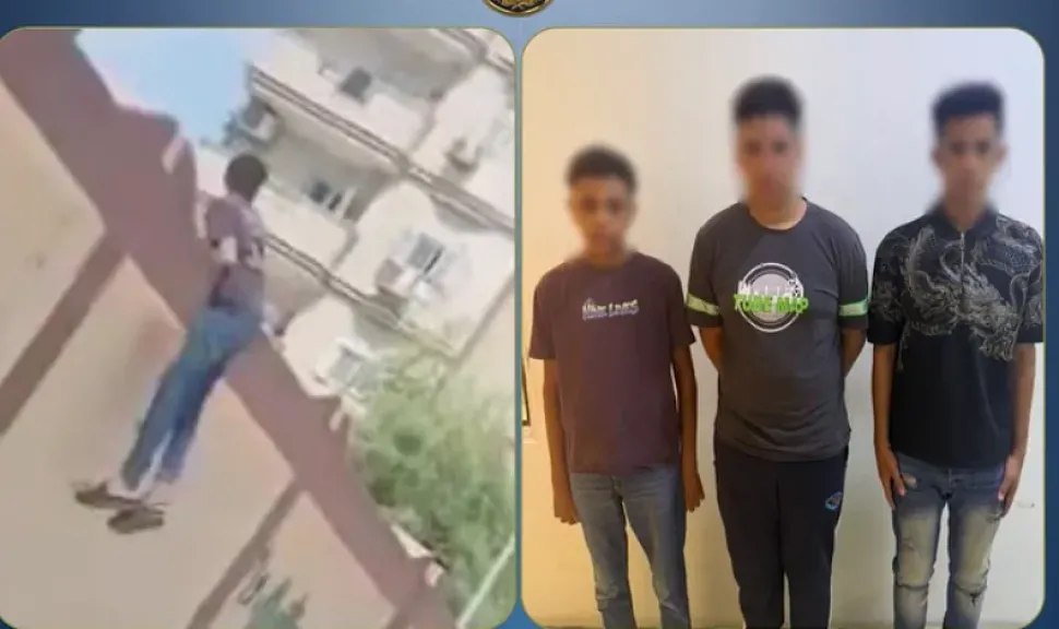 بيعاكسوا الطالبات.. الداخلية تكشف ملابسات القبض على 3  طلاب تعلق أحدهم أعلى سور مدرسة بنات بالسويس