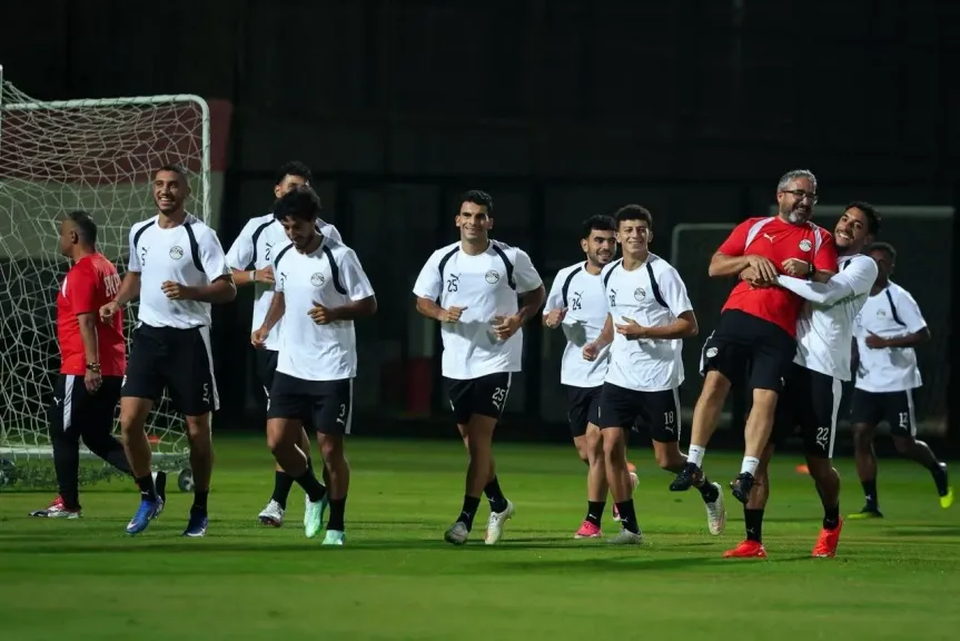 منتخب مصر يختتم تدريباته لمواجهة أنجولا في تصفيات أمم أفريقيا