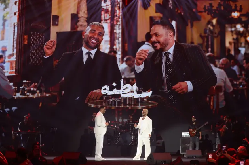 أحمد سعد من قلب بيروت: الشعب اللبناني ألذ ناس على الكوكب.. ورامي عياش يخطف الأضواء في مفاجأة الحفل