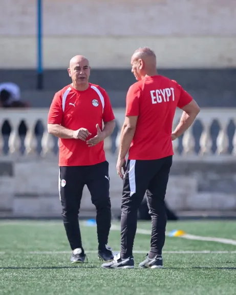 منتخب مصر يخوض تدريبه باستاد الدفاع الجوي قبل السفر إلى جنوب السودان