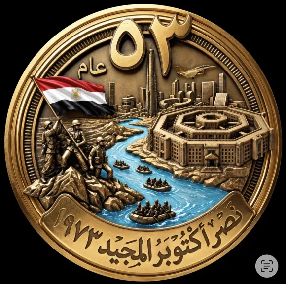 لوجو احتفال الذكرى 53 لحرب أكتوبر