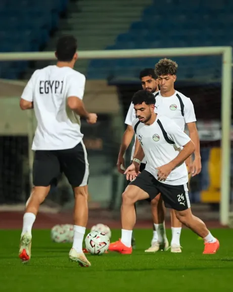 منتخب مصر يواصل تحضيراته لمواجهة جنوب أفريقيا الودية