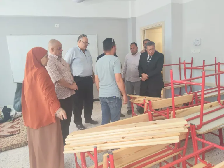 وكيل ”تعليم البحيرة” يشدد على سرعة إنهاء الأعمال الإنشائية بمدرسة الشهيد إبراهيم الجمال الابتدائية بالمحمودية