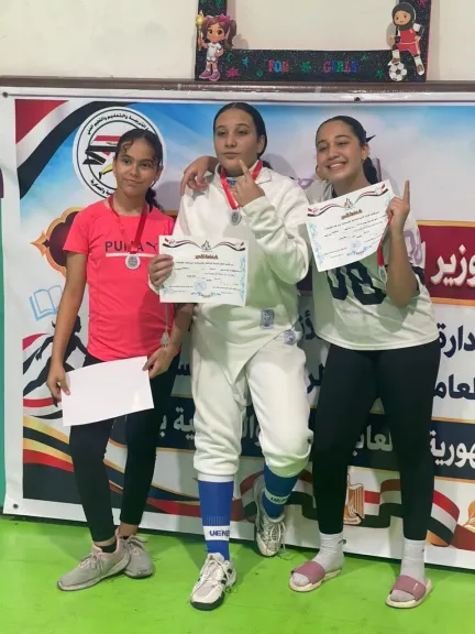 طلاب بني سويف يحصدون مراكز متقدمة بالجمهورية في الشيش والجمباز